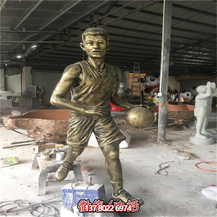 玻璃鋼仿銅人物擺件，點亮校園廣場