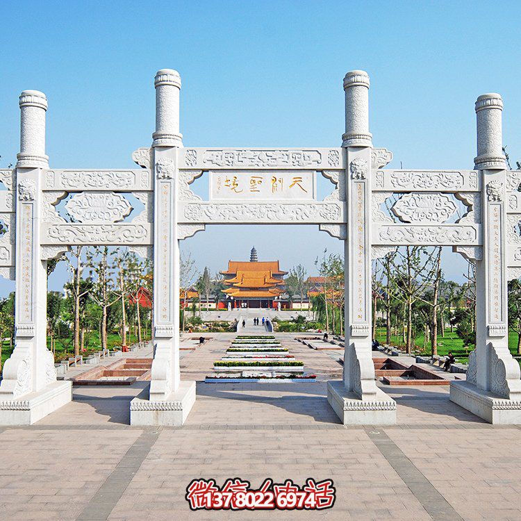 精美大理石石雕多門(mén)牌坊雕塑，讓你領(lǐng)略大理景區(qū)的精彩