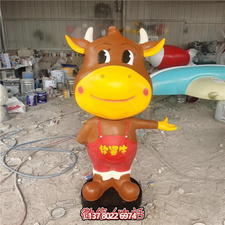 多彩玻璃鋼雕塑，精美卡通公仔，裝點(diǎn)你的店鋪