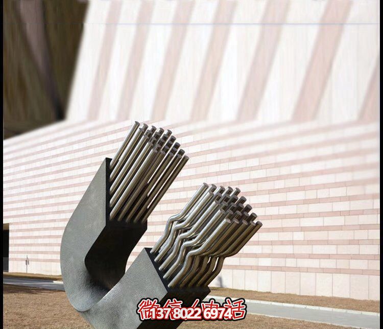 不銹鋼創意雕塑磁鐵裝飾廣場