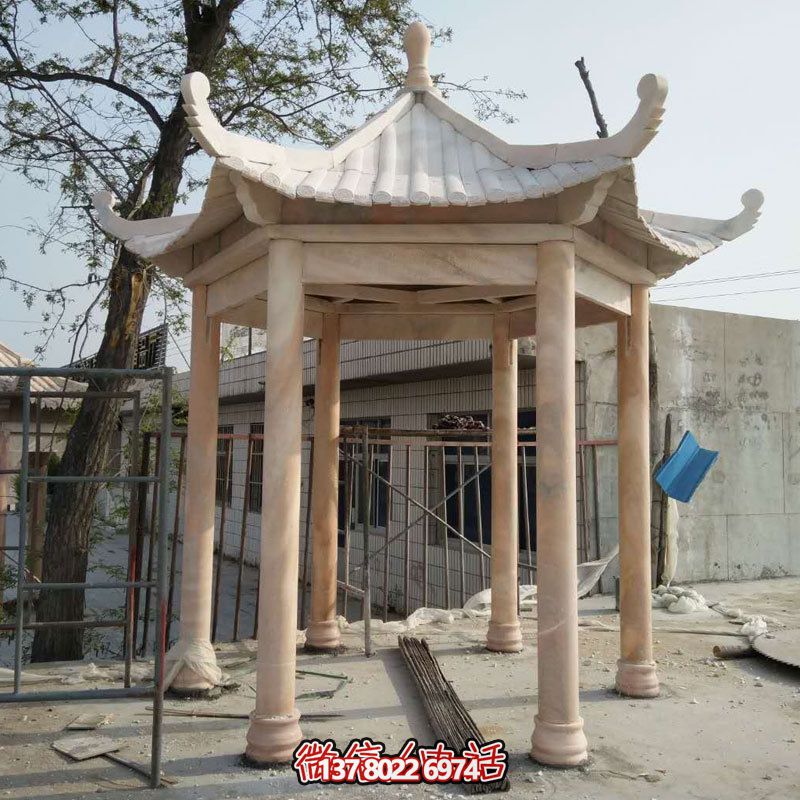 大理石休閑涼亭，美化庭院陽臺