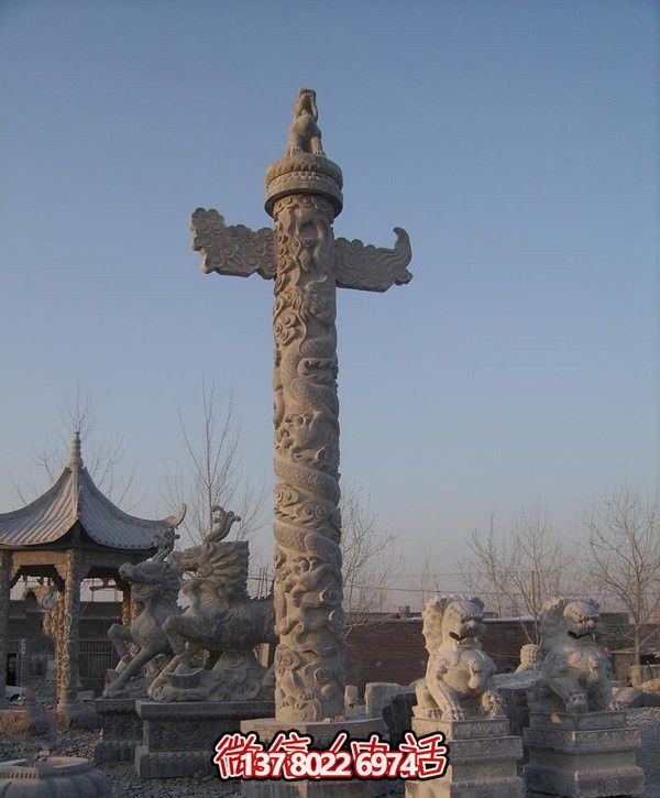 精美漢白玉雕塑，華美石龍表現(xiàn)中華文化之美