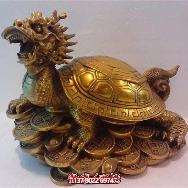 精美大型銅雕龍龜擺件，點(diǎn)綴您的庭院與公司寺廟