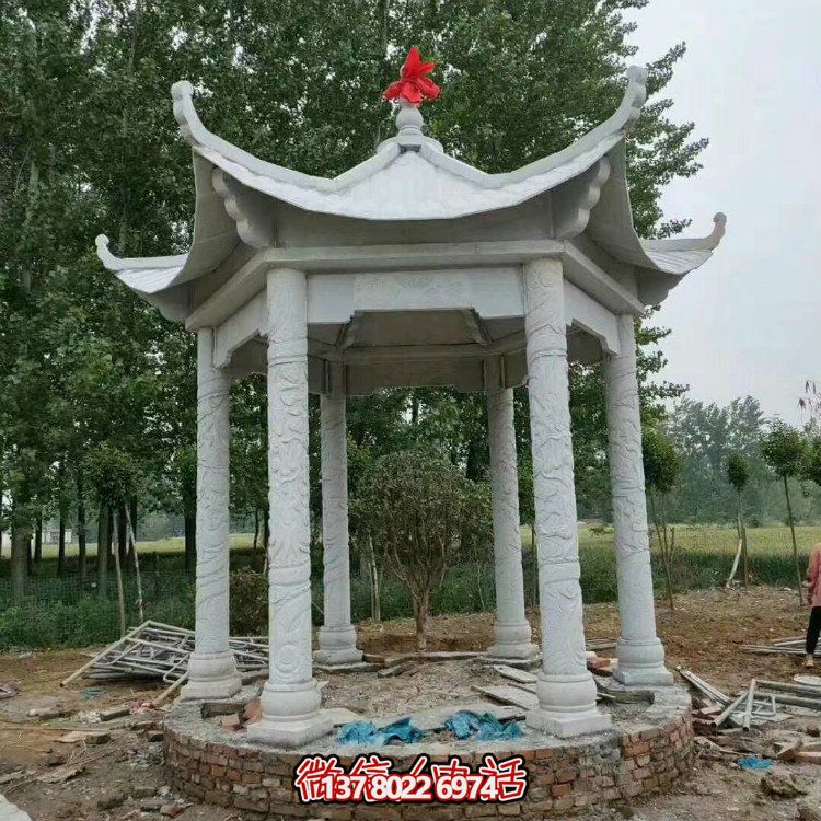 單層石涼亭，讓您擁有完美休閑空間