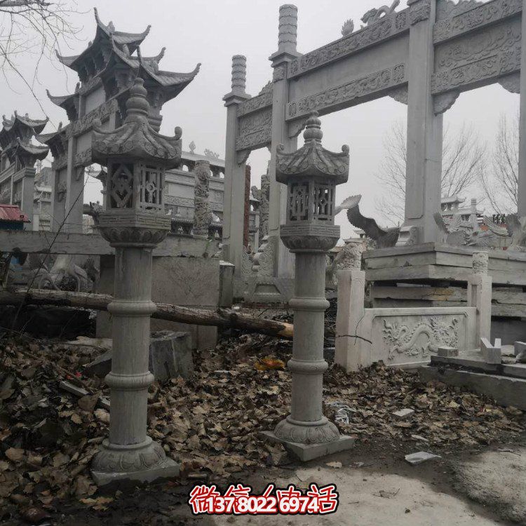 精美石雕創(chuàng)意石燈，提升庭院景觀美感