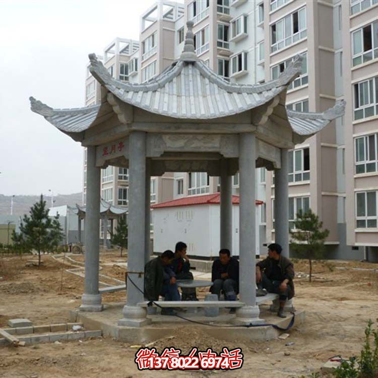 古典風情涼亭，點綴小區廣場，讓您休閑身心