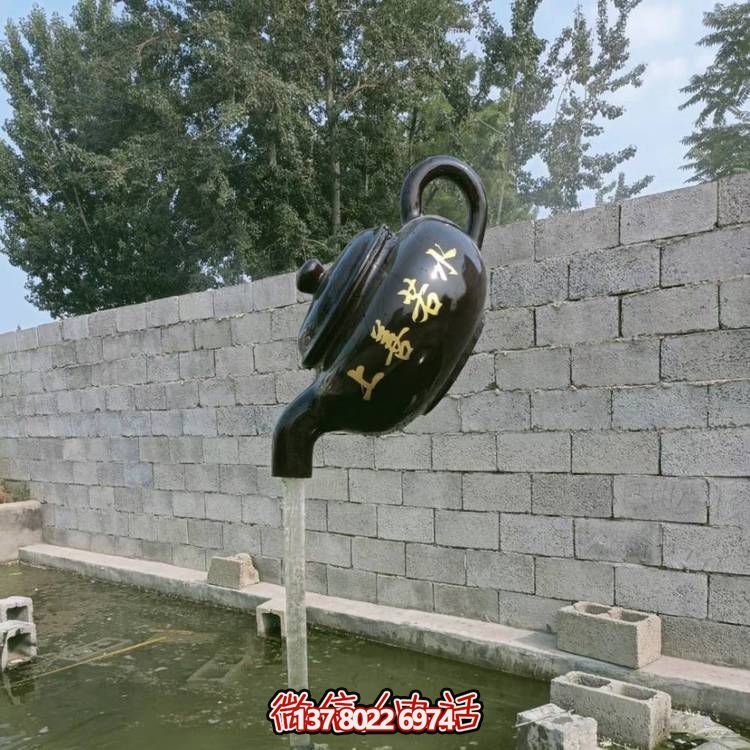 玻璃鋼懸空流水擺件，室外裝飾藝術(shù)精品