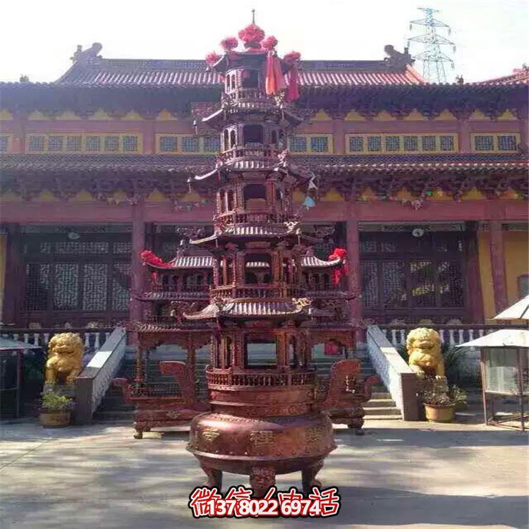 古典銅雕寶鼎香爐珍藏級雕塑