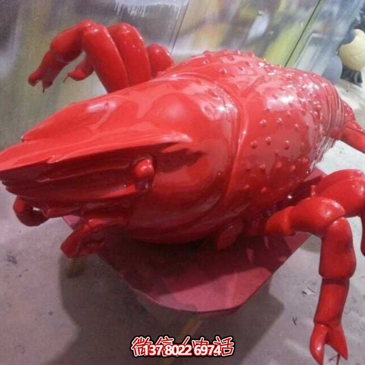 大型龍蝦雕塑裝飾品，點(diǎn)綴飯店、酒店門(mén)口