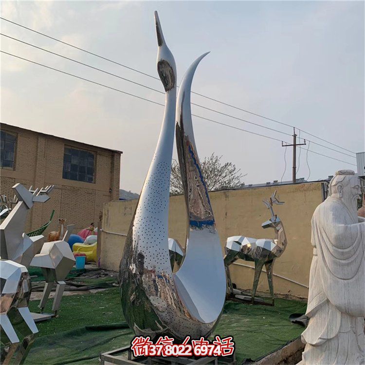絢爛鏡面抽象園林景觀戶外擺件
