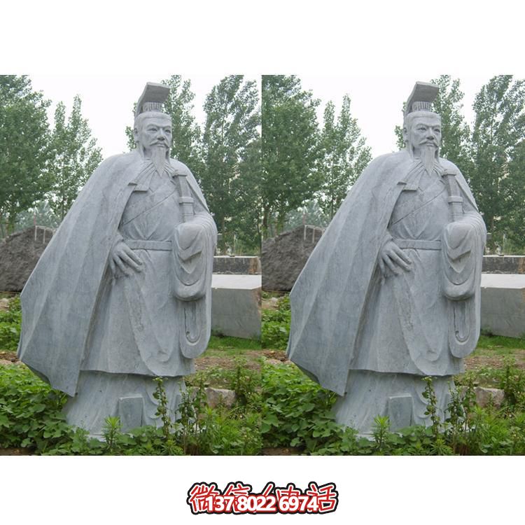 大理石石雕戶外古代人物雕塑