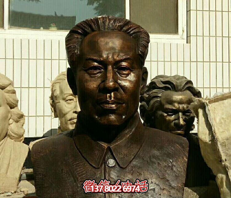 廣場(chǎng)銅雕世界偉人劉少奇雕塑