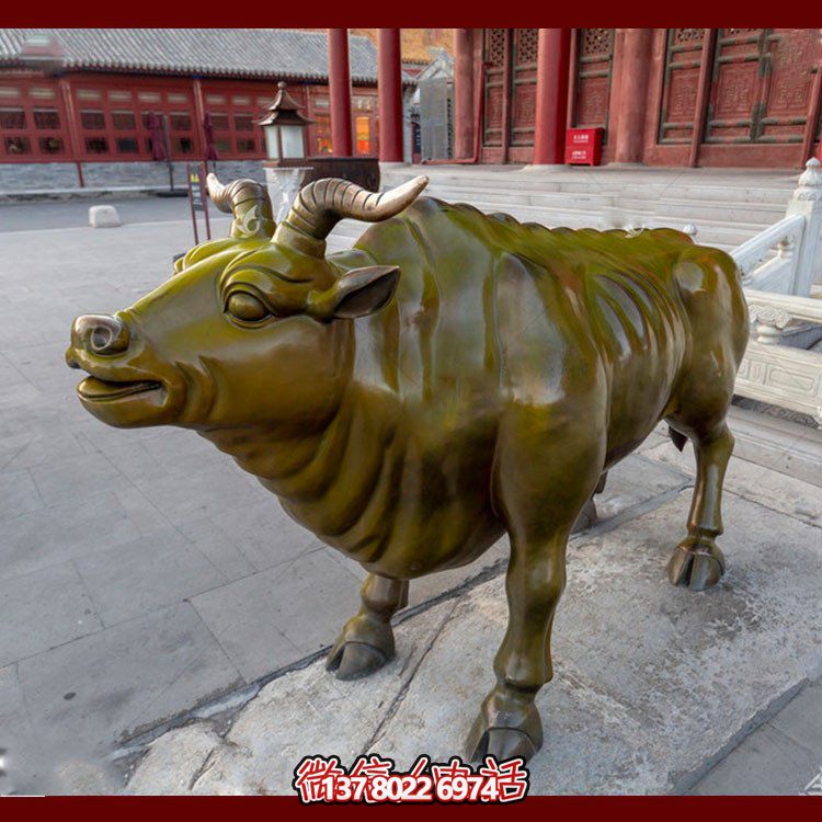 大型銅雕園林廣場(chǎng)華爾街牛擺件