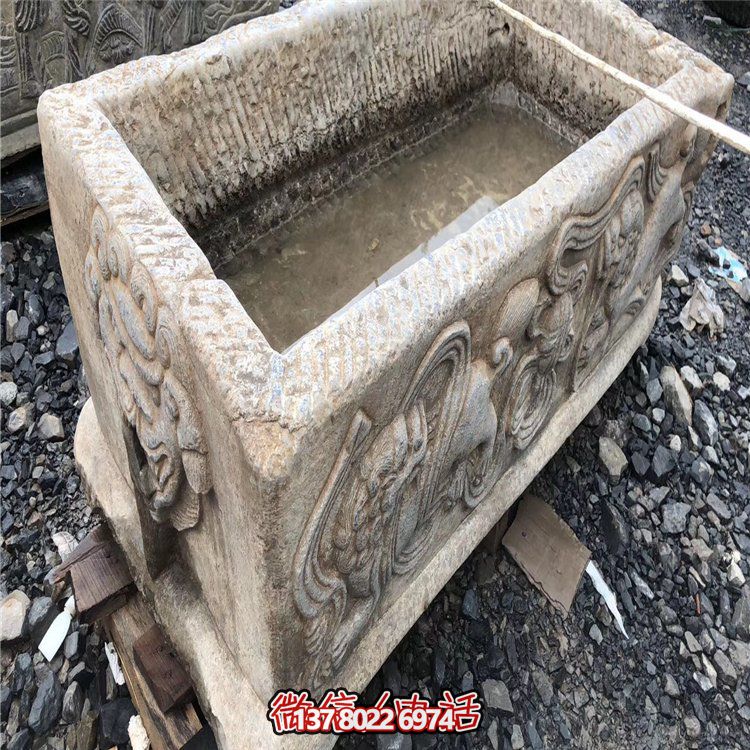 老石槽，漢白玉仿古石槽