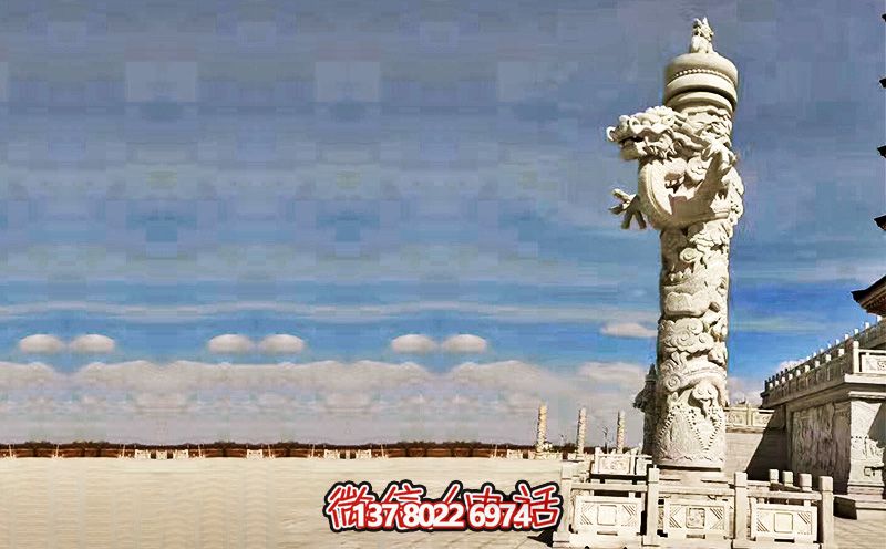 大理石廣場(chǎng)浮雕龍柱