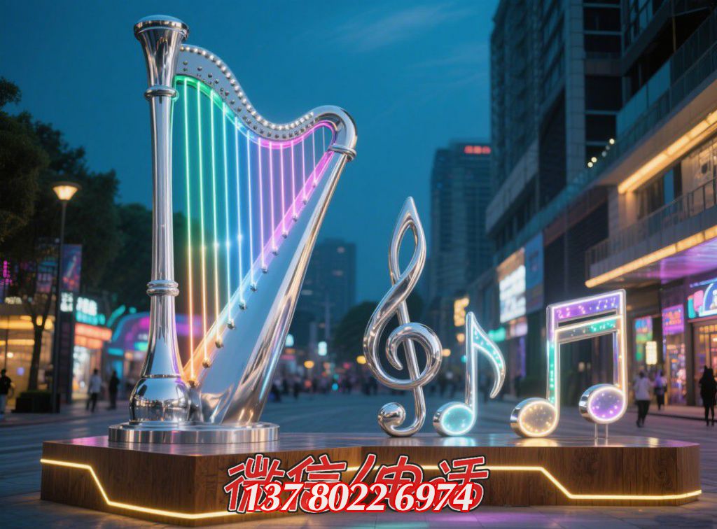 光之旋律：不銹鋼奏響的城市戶外音樂狂想曲