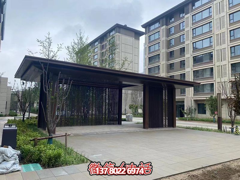 詠華園小區(qū)不銹鋼景墻